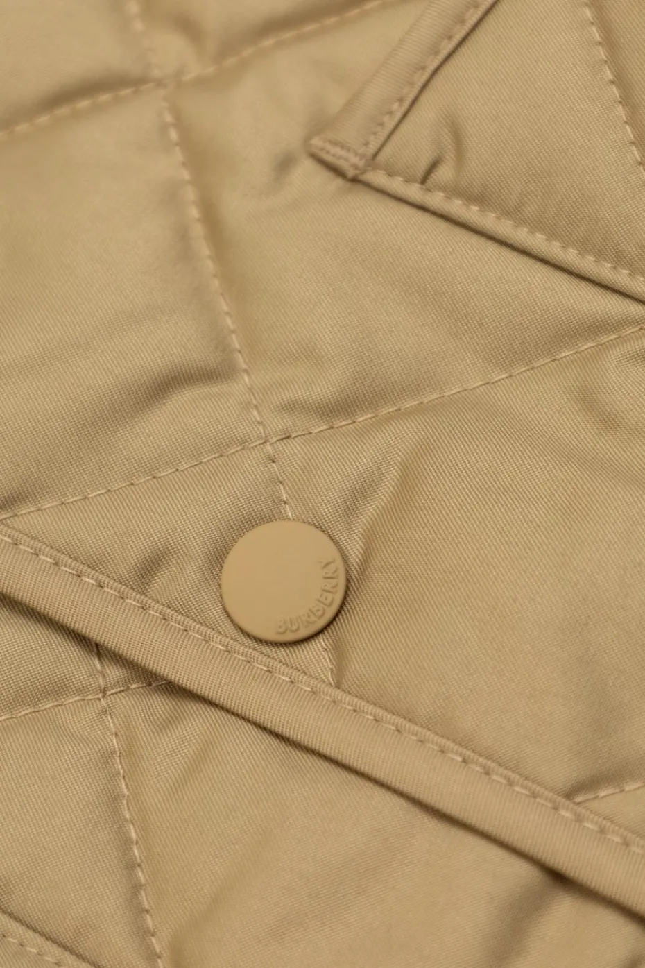 Burberry Kids beżowy Pikowana kurtka