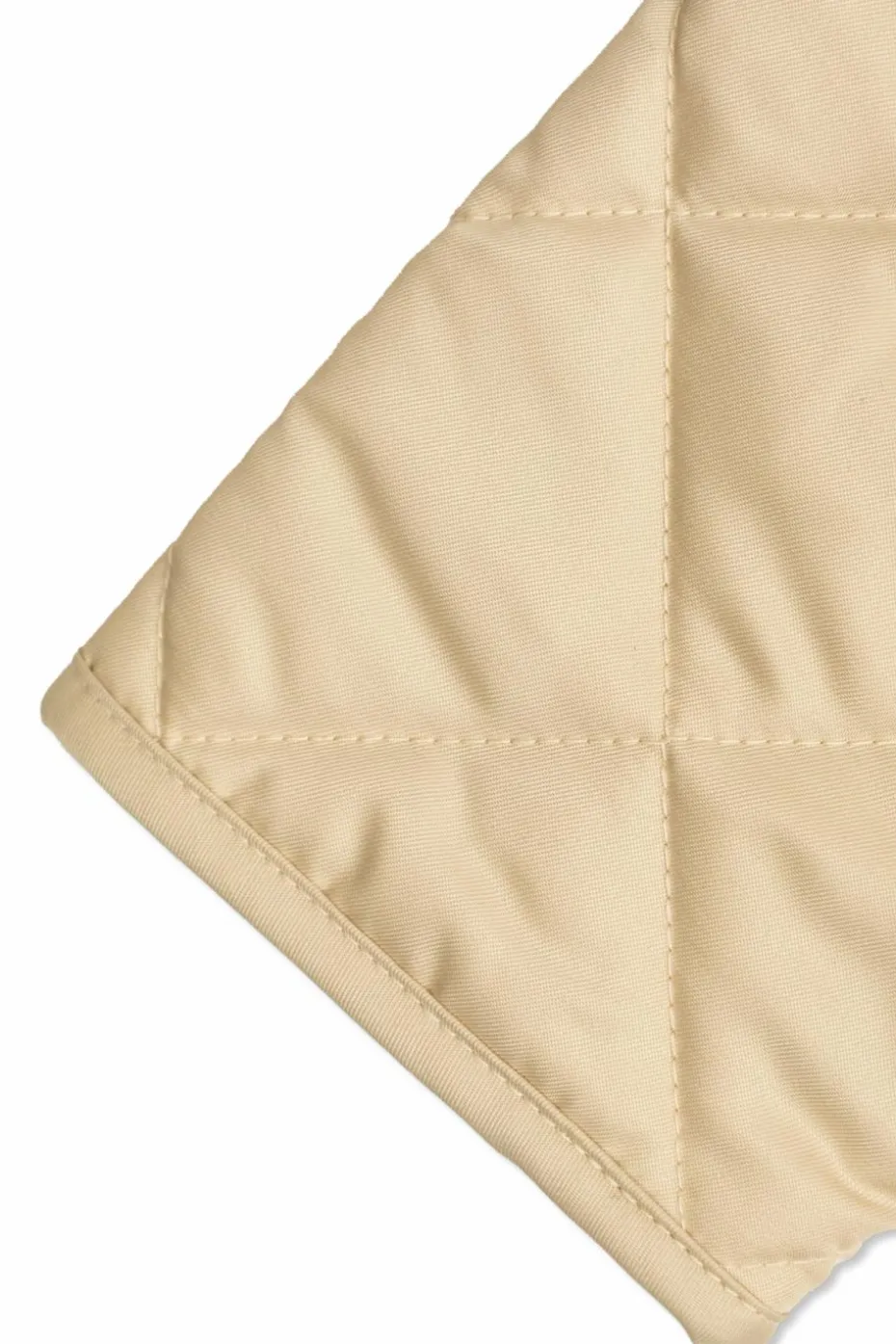 Burberry Kids beżowy Pikowana kurtka ze sztruksowym kołnierzem