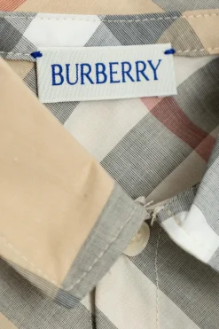 Burberry Kids beżowy Rampersy ze wzorem w kratę