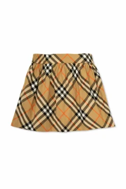 Burberry Kids beżowy Spódnica ze wzorem w kratę