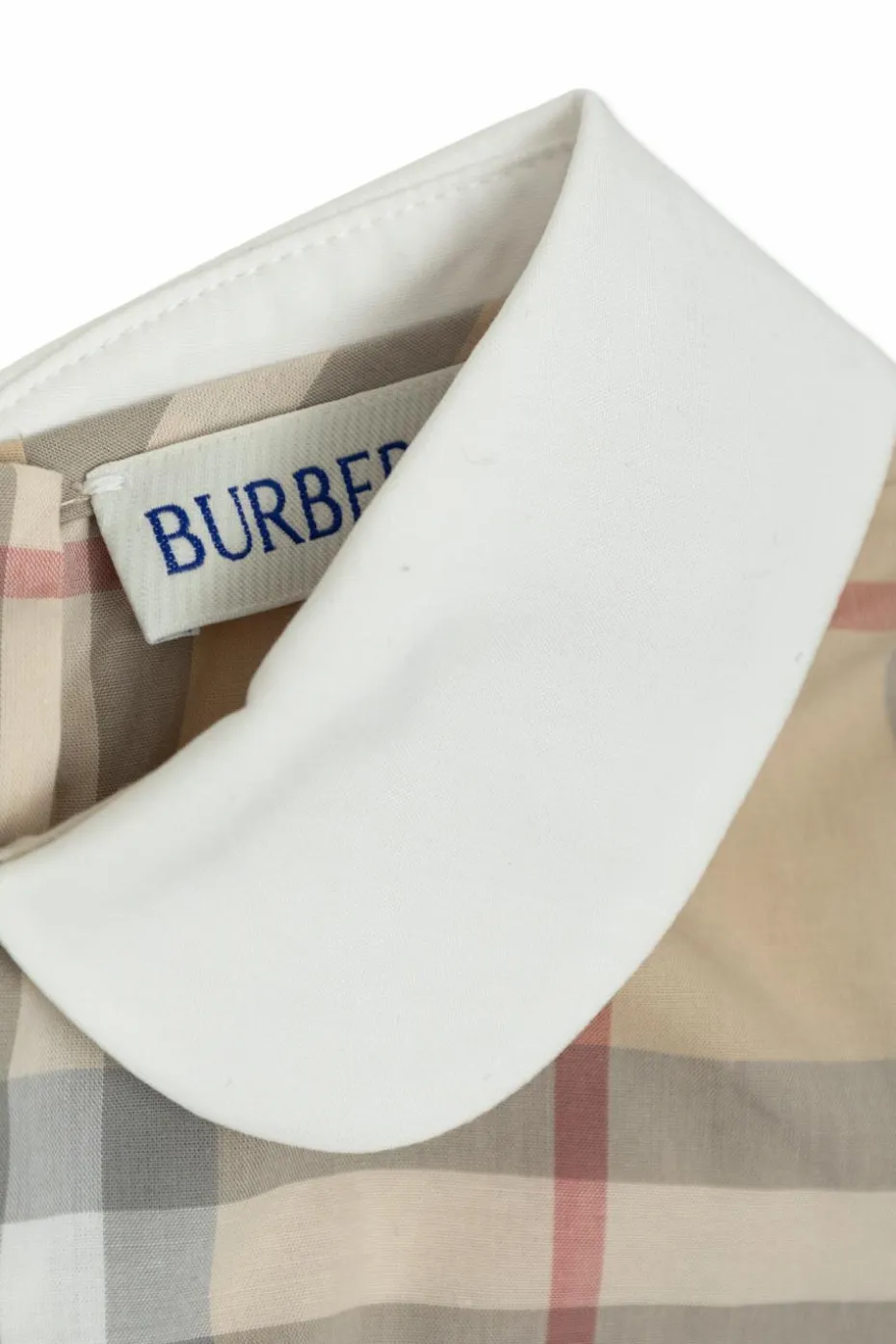 Burberry Kids beżowy Sukienka ze wzorem w kratę