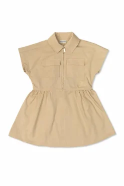Burberry Kids beżowy Sukienka z kieszeniami
