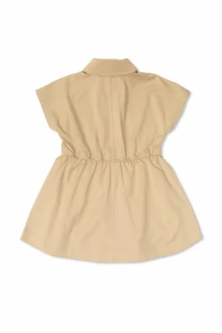 Burberry Kids beżowy Sukienka z kieszeniami