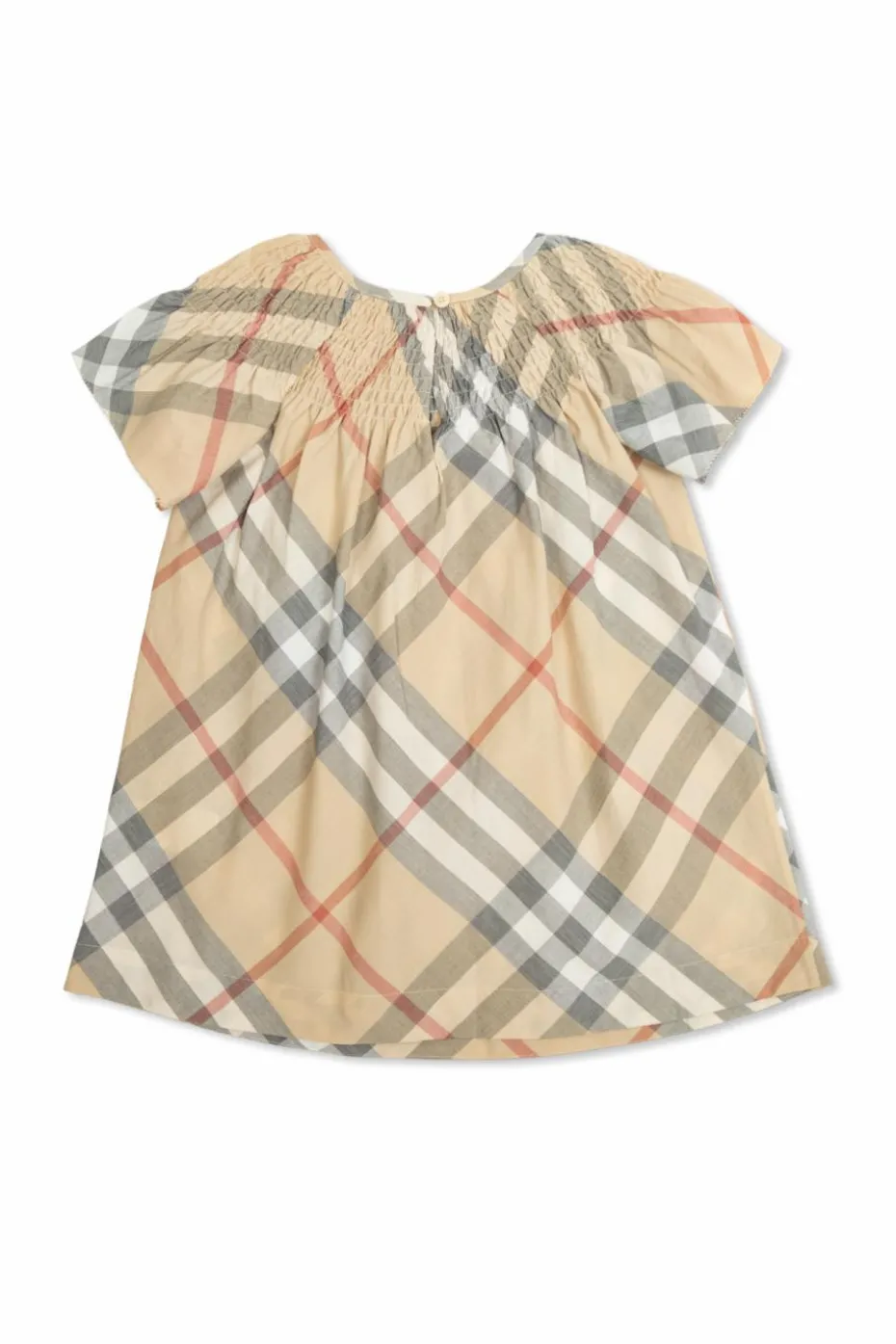 Burberry Kids beżowy Sukienka ze wzorem w kratę