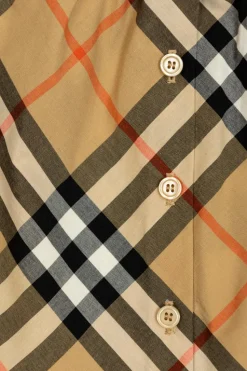 Burberry Kids beżowy Sukienka z wzorem w kratę