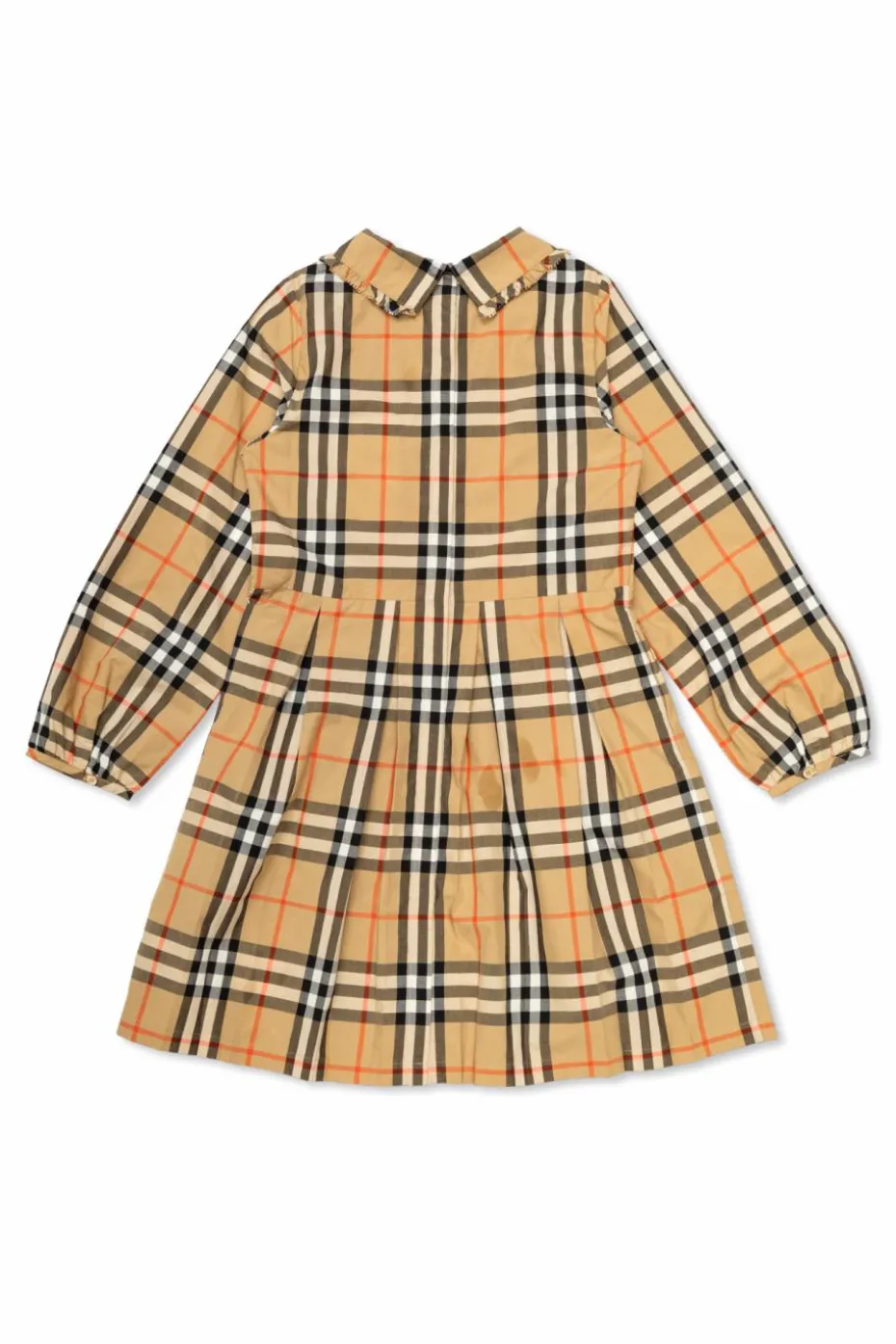 Burberry Kids beżowy Sukienka ze wzorem w kratę
