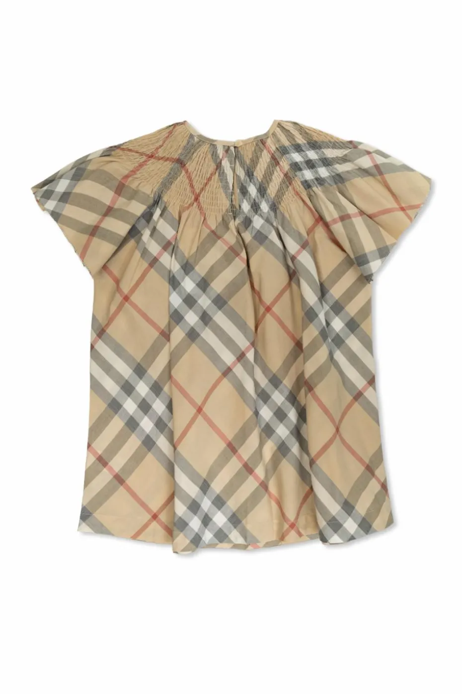 Burberry Kids beżowy Sukienka ze wzorem w kratę
