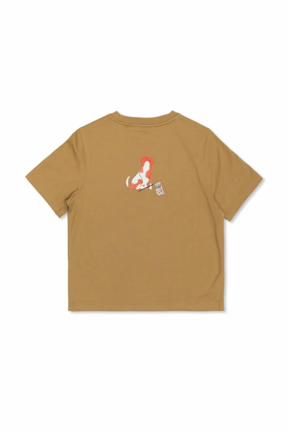 Burberry Kids beżowy T-shirt z kolorowym nadrukiem