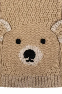 Burberry Kids beżowy Wełniany szal