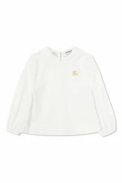 Burberry Kids BIAŁY Bawełniana koszula