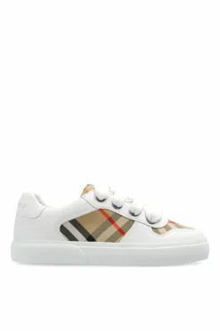 Burberry Kids BIAŁY Buty sportowe ze wzorem w kratę