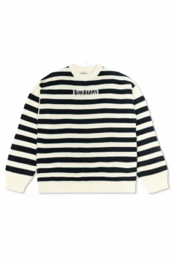 Burberry Kids BIAŁY Sweter z logo