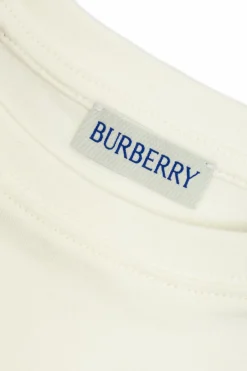Burberry Kids BIAŁY T-shirt z logo