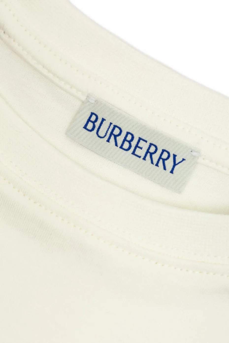 Burberry Kids BIAŁY T-shirt z logo
