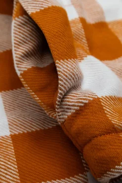 Burberry Kids BRĄZOWY Kurtka ze wzorem w kratę
