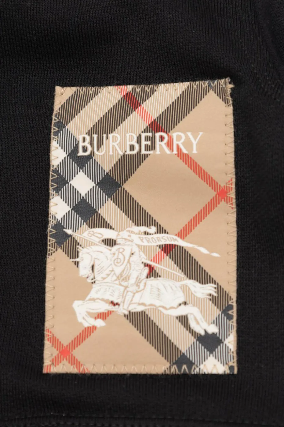 Burberry Kids CZARNY Bluza z kapturem