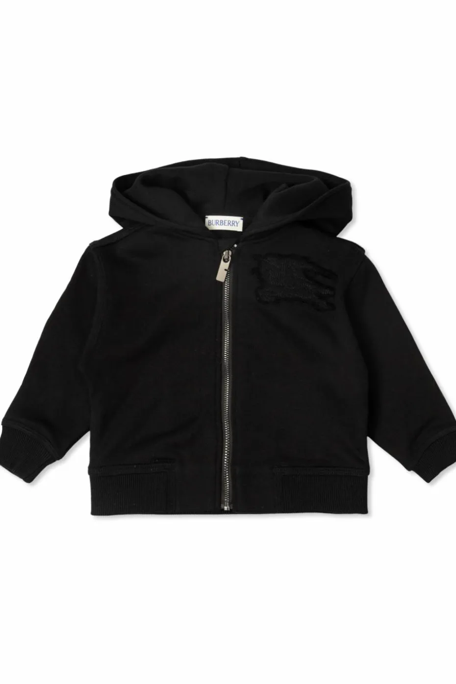 Burberry Kids CZARNY Bluza z kapturem