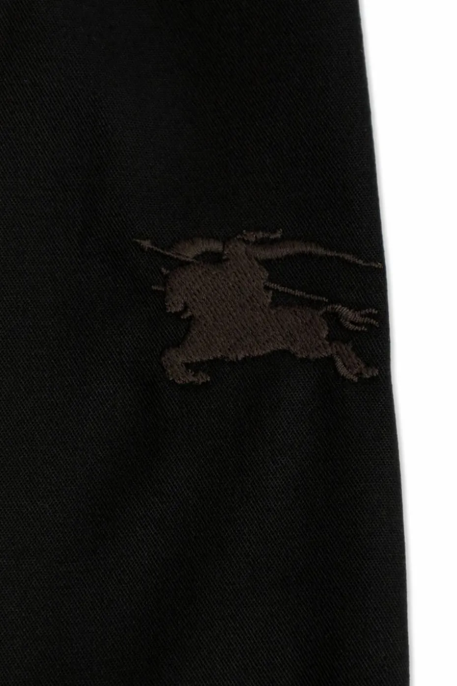 Burberry Kids CZARNY Spodnie z logo