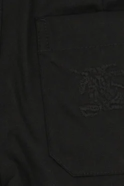 Burberry Kids CZARNY Szorty z logo