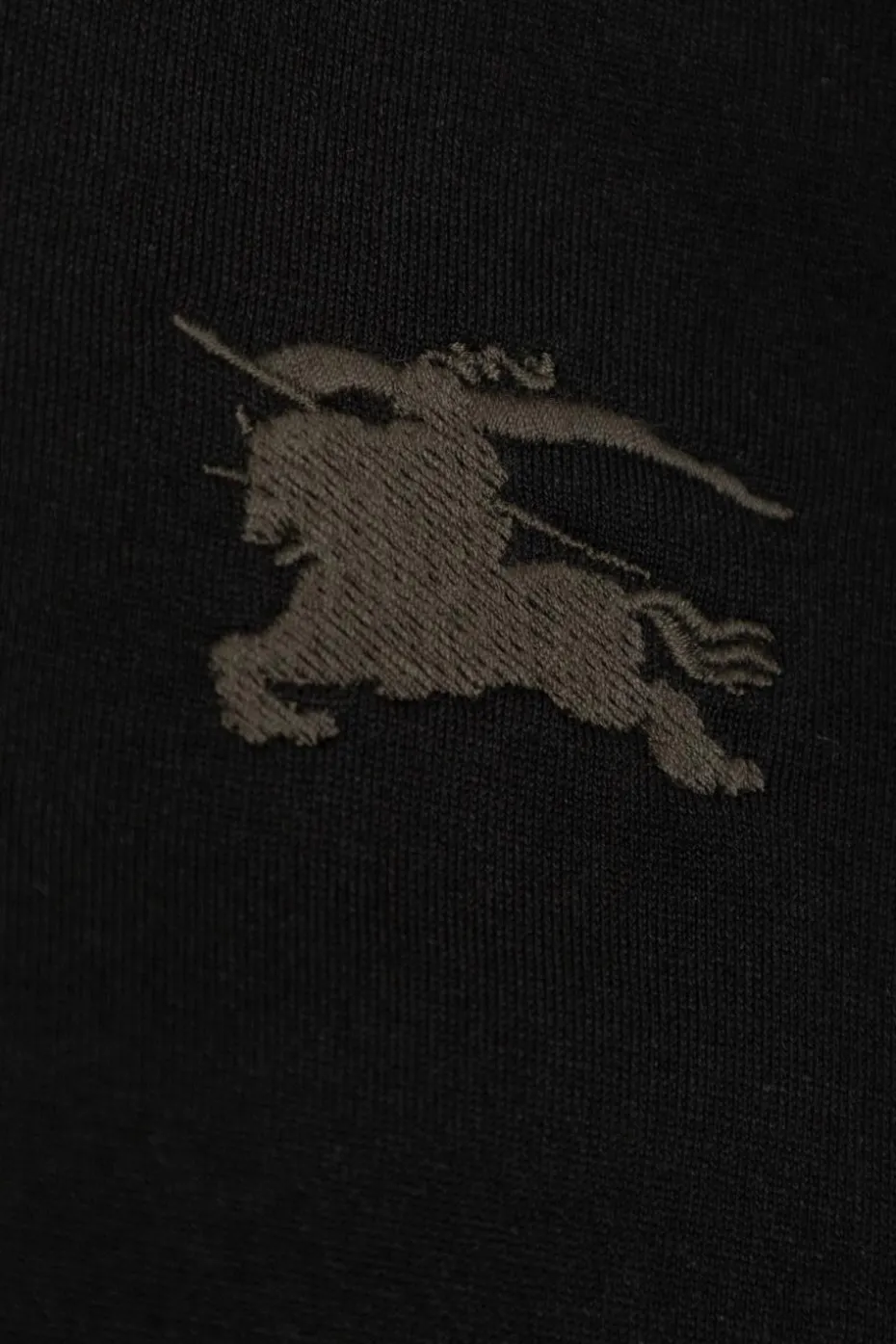 Burberry Kids CZARNY T-shirt z logo