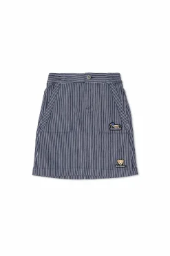 Burberry Kids GRANATOWY Spódnica ze wzorem w pasy