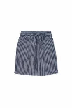 Burberry Kids GRANATOWY Spódnica ze wzorem w pasy