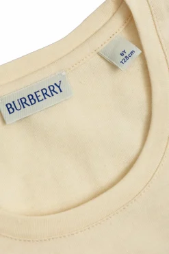 Burberry Kids kremowy Sukienka z logo