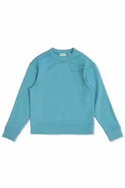 Burberry Kids NIEBIESKI Bluza z naszywką w kształcie logo