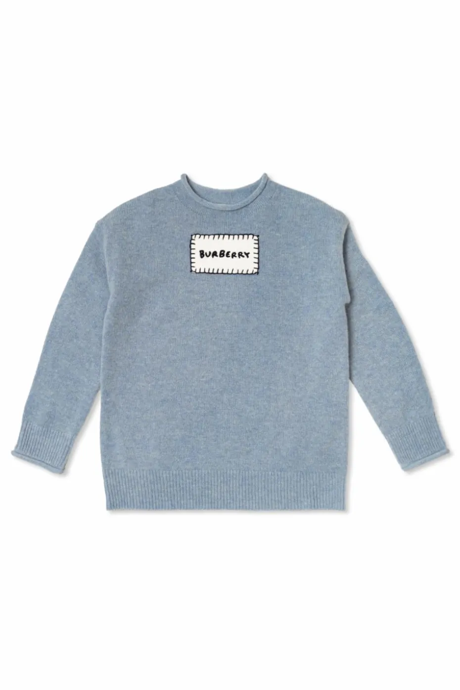 Burberry Kids NIEBIESKI Wełniany sweter