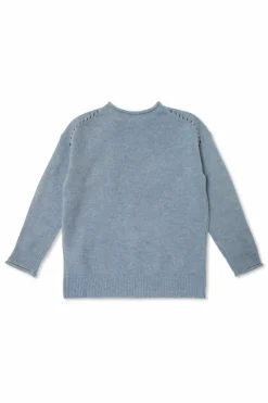 Burberry Kids NIEBIESKI Wełniany sweter