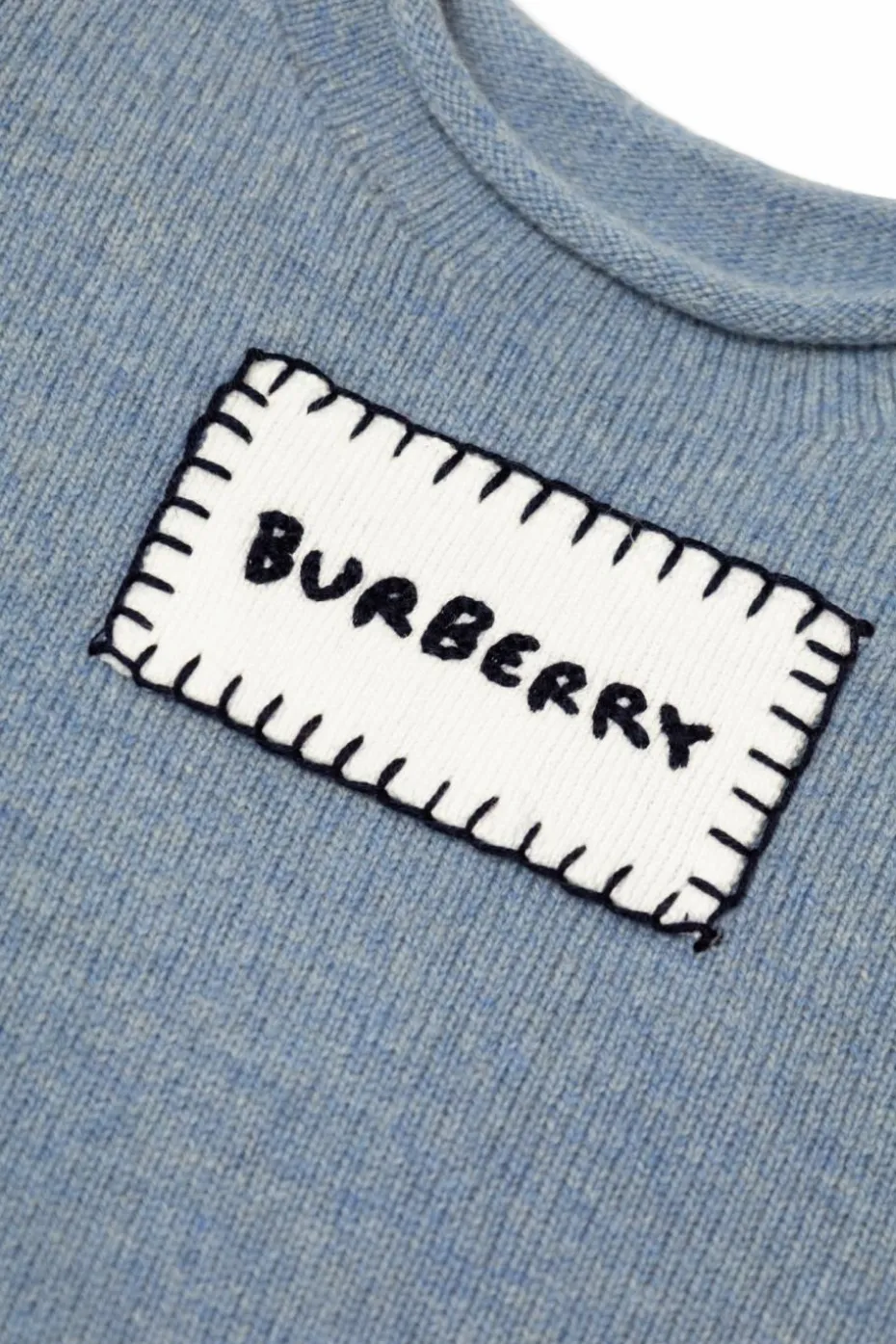 Burberry Kids NIEBIESKI Wełniany sweter