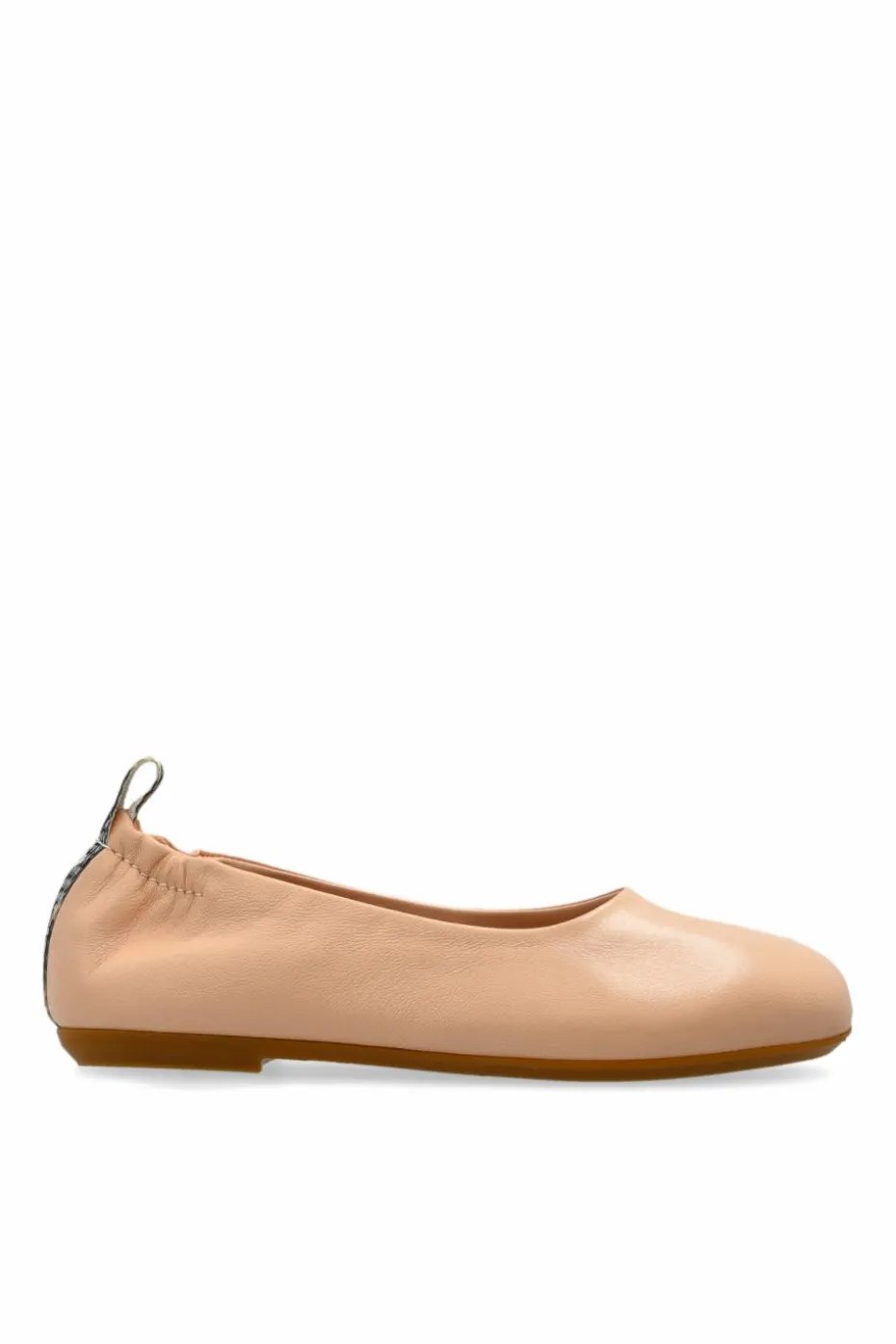 Burberry Kids RÓŻOWY Skórzane baleriny