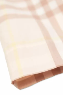 Burberry Kids RÓŻOWY Spodnie ze wzorem w kratę