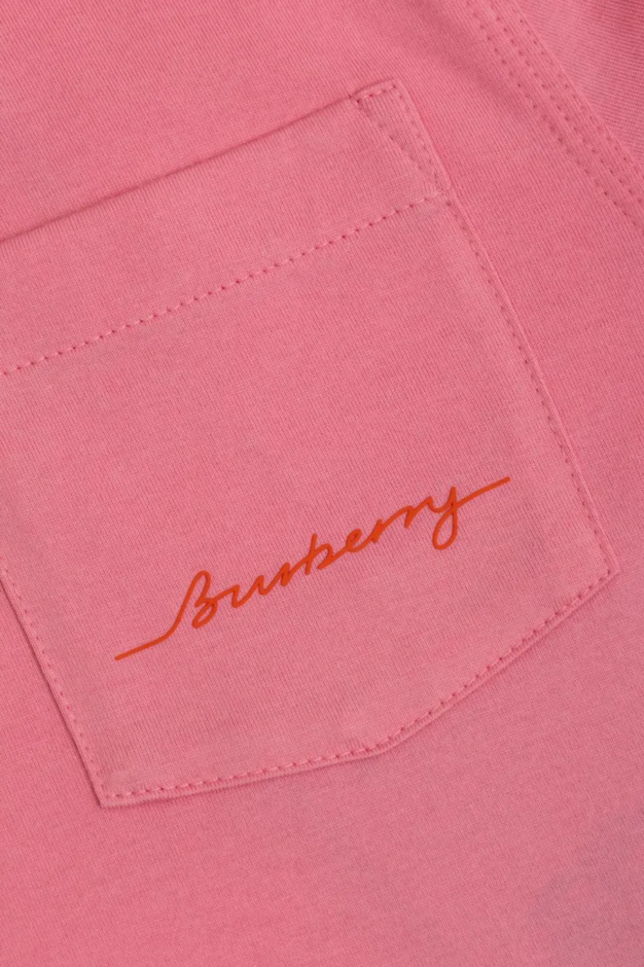 Burberry Kids RÓŻOWY T-shirt z kieszenią