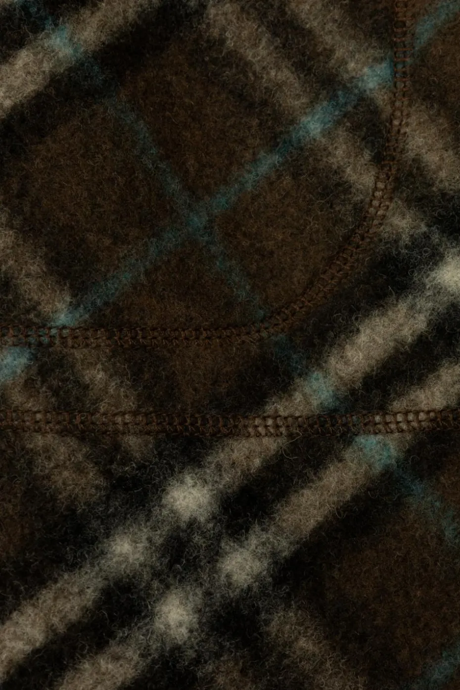 Burberry Kids ZIELONY Ocieplany polar ze wzorem w kratę