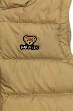 Burberry Kids ZIELONY Puchowa kamizelka