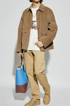 Burberry kremowy Bluza z logo