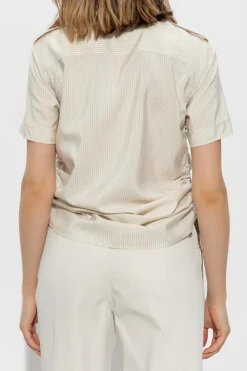 Burberry kremowy Jedwabna koszula