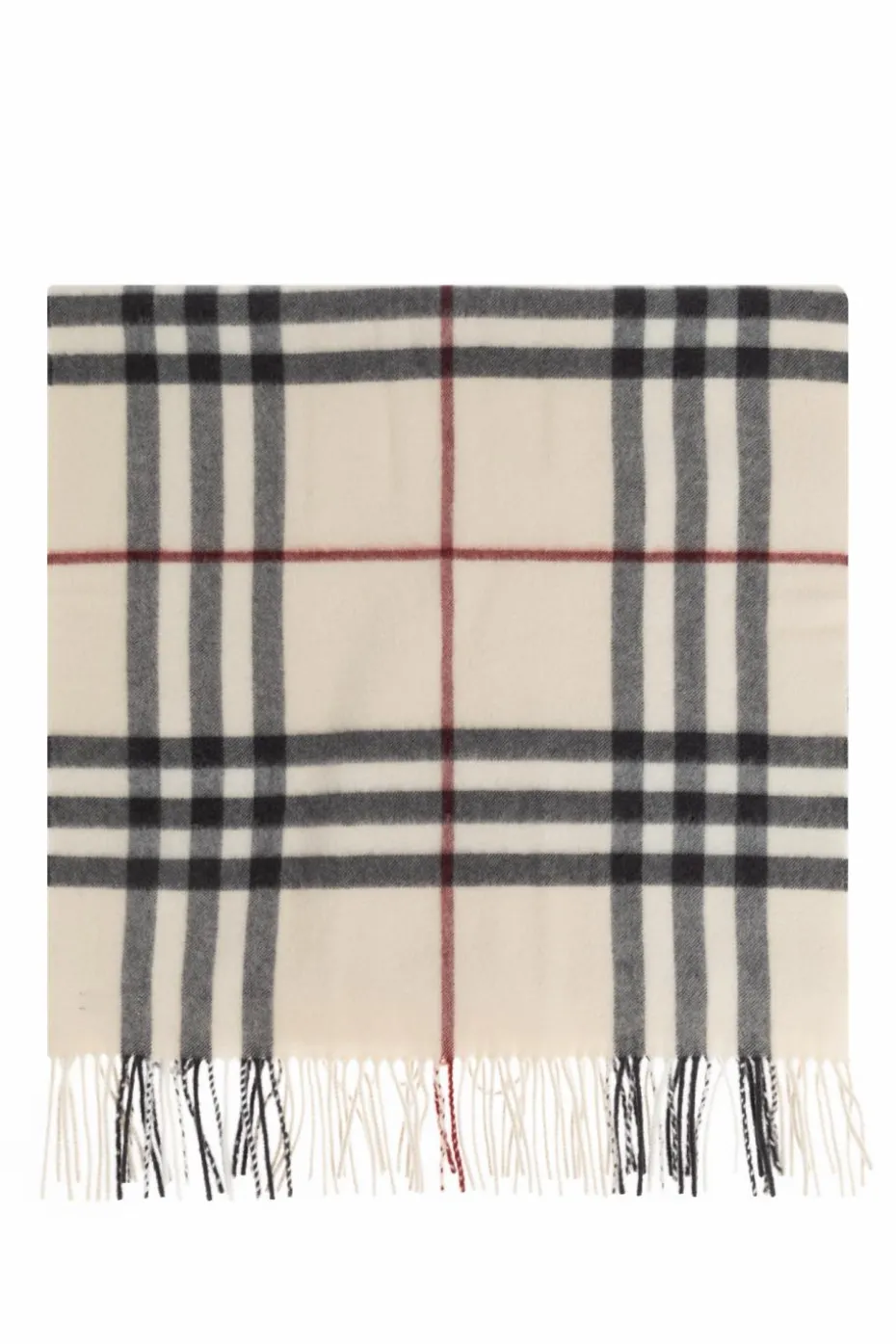 Burberry kremowy Kaszmirowy szal