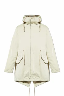 Burberry kremowy Kurtka z kapturem