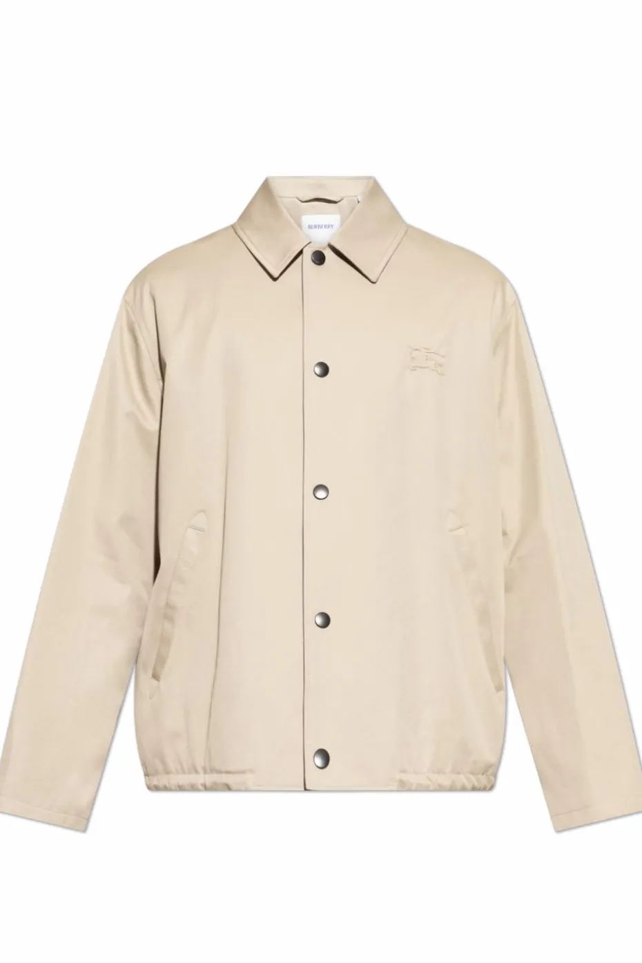 Burberry kremowy Kurtka z wyszytym logo