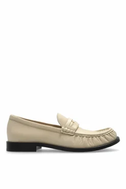 Burberry kremowy Skórzane buty