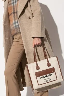 Burberry kremowy Torba typu ‘shopper’