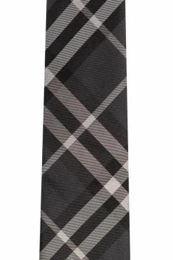 Burberry SZARY Jedwabny krawat