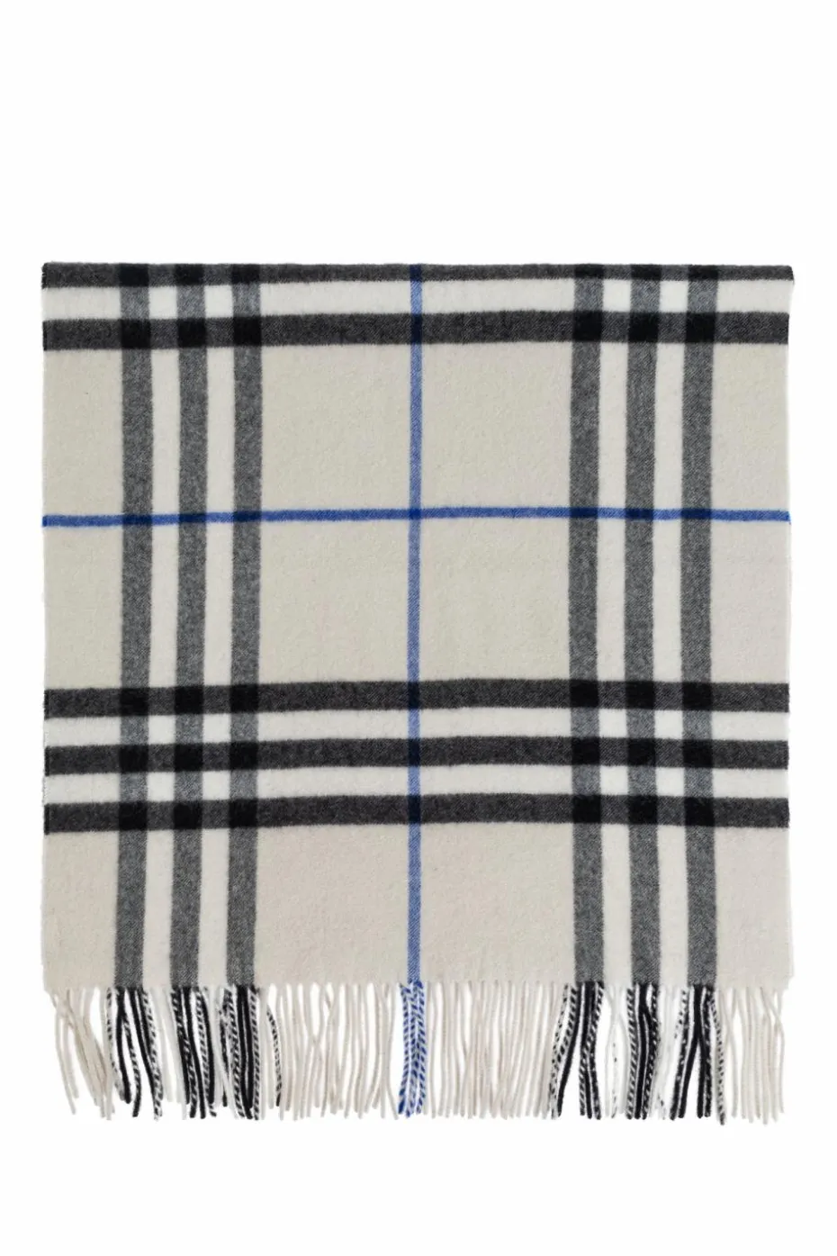 Burberry SZARY Kaszmirowy szal