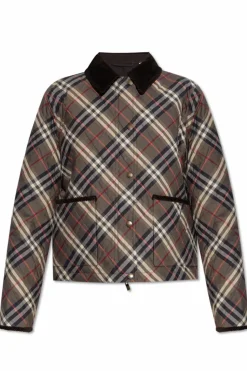 Burberry SZARY Kurtka ze wzorem w kratę