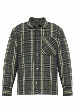 Burberry SZARY Ocieplana wełniana kurtka
