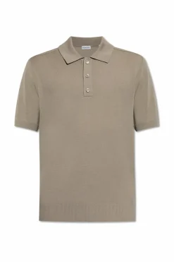 Burberry SZARY Polo z wyszytym logo na plecach