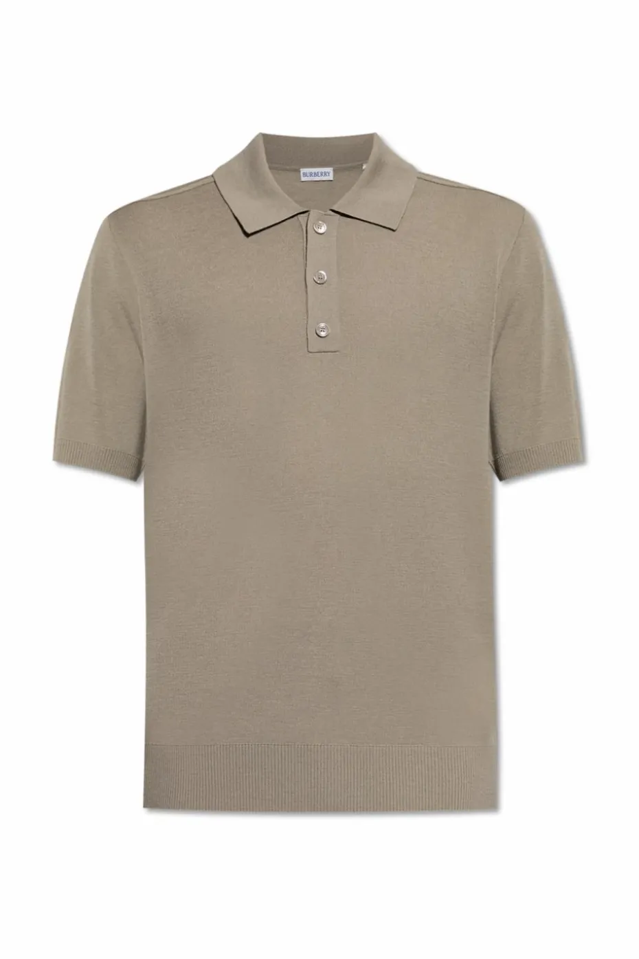 Burberry SZARY Polo z wyszytym logo na plecach