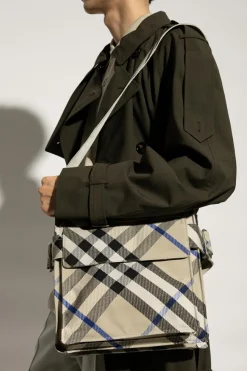 Burberry SZARY Torba na ramię `Trench Small`